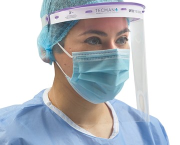 Optec™ 100 Series Reusable Face Shield System Optec™ 100 Series Reusable Face Shield System