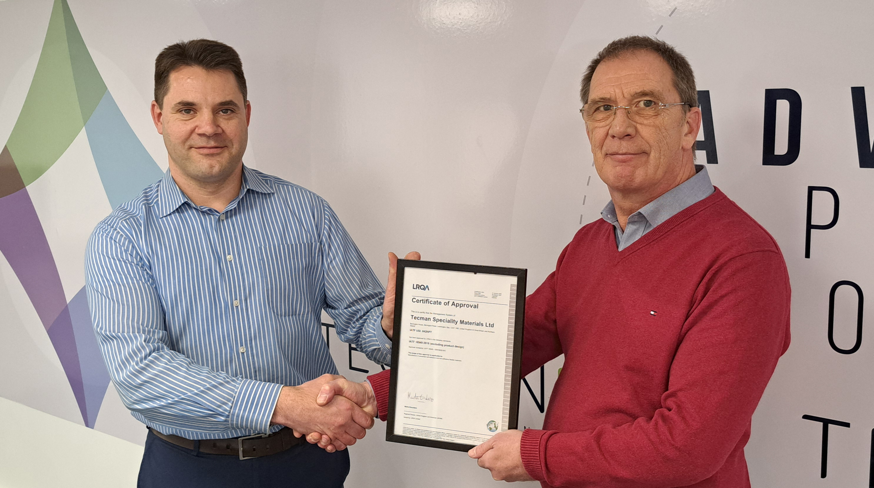 Tecman achieve prestigious IATF certification